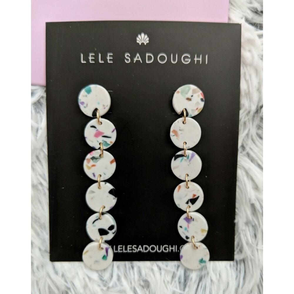 Lele Sadoughi Circle Garland Earrings - O/S - NIP